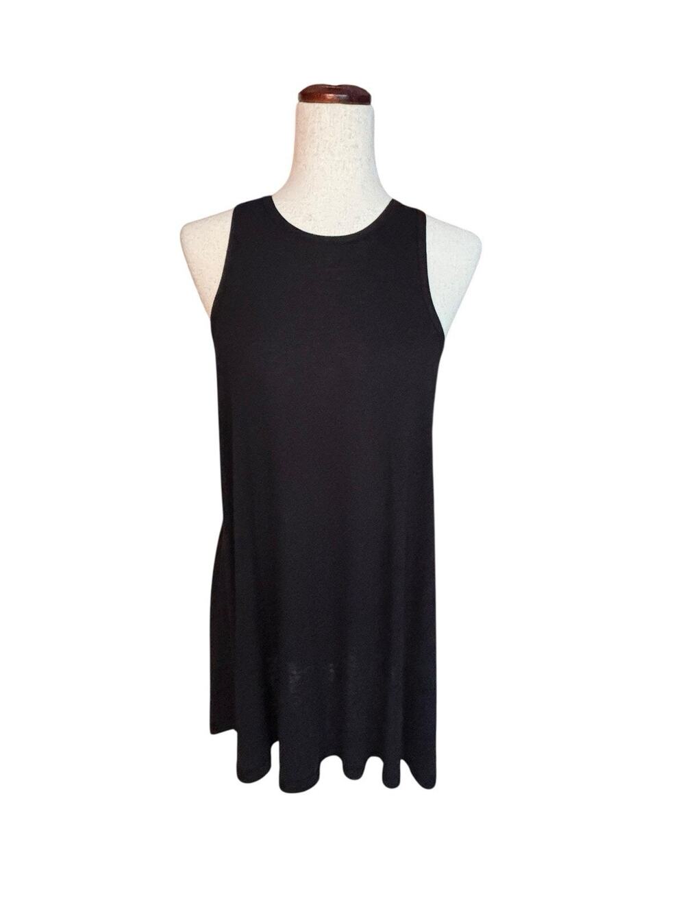 Free People FP Beach Dress Size Medium Ribbed Tank Black